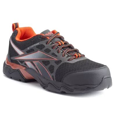 Reebok Work Beamer Men's Composite-Toe Athletic Shoes, Size: 11.5 Wide, Black