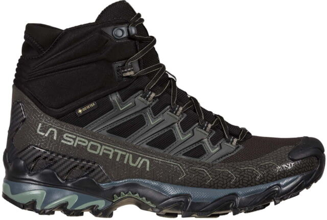 Photos - Trekking Shoes La Sportiva Ultra Raptor II Mid GTX Hiking Shoes - Men's, Black/Clay, 45, 