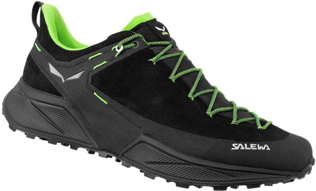 Photos - Trekking Shoes Salewa Dropline Leather Hiking Shoes - Men's, Black/Pale Frog, 10.5, 00-00 