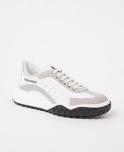 Dsquared2 Sneaker mit Wildlederdetails und Glitzer Grau 35, 38, 39