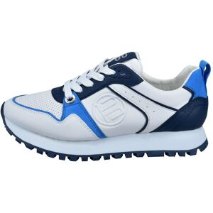 BAGATT Plateausneaker, im trendigen Farbmix, Freizeitschuh, Halbschuh,... weiss-blau-kombiniert  37