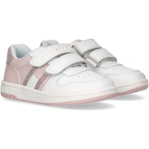 Tommy Hilfiger Sneaker »FLAG LOW CUT VELCRO SNEAKER«, mit Glitzer,... weiss-rosa Größe 28