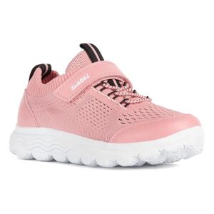 Geox Sneaker »J SPHERICA GIRL«, mit elastischem Einsatz, Freizeitschuh,... korall-schwarz Größe 38