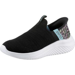 Skechers Kids Slip-On Sneaker »ULTRA FLEX 3.0 - COLORY WILD«, mit Leoprint an... schwarz-multi Größe 29