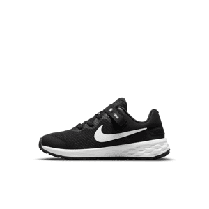 Nike Revolution 6 FlyEase Schuhe für einfaches Anziehen/Ausziehen für jüngere Kinder - Schwarz - 32