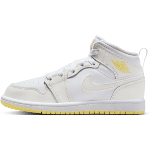 Jordan 1 Mid Schuh für jüngere Kinder - Weiß - 33.5