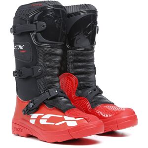 TCX Comp Kinder Motocross Stiefel 38 Schwarz Rot