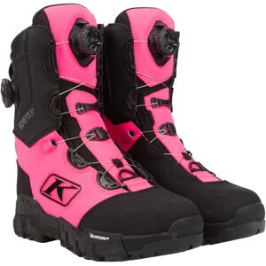 Klim Adrenaline Pro S GTX BOA Snowmobil Stiefel 37 Schwarz Pink