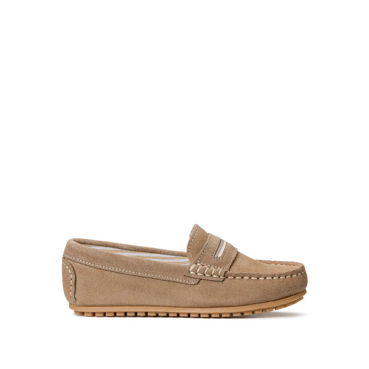 LA REDOUTE COLLECTIONS Mokassins, Leder, Gr. 26-40 BEIGE;BLAU