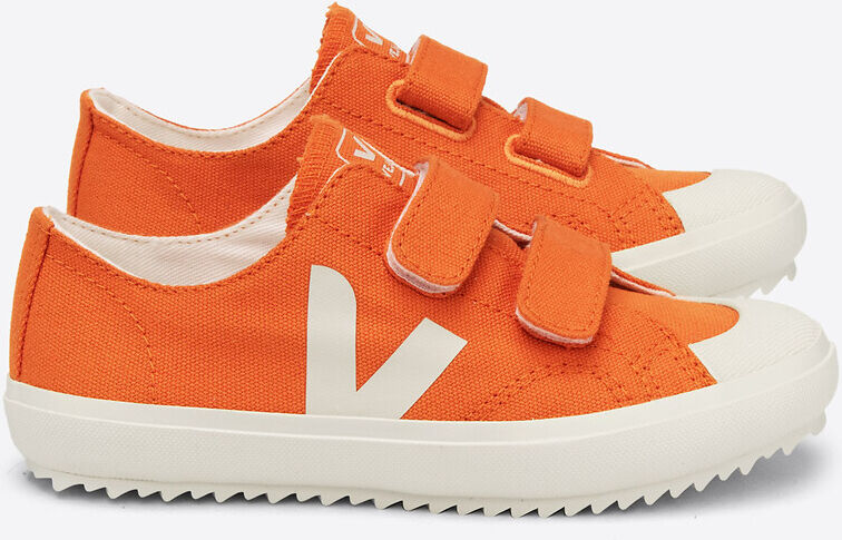 VEJA Sneakers Nova für Kinder, Klettverschluss, Canvas WEISS