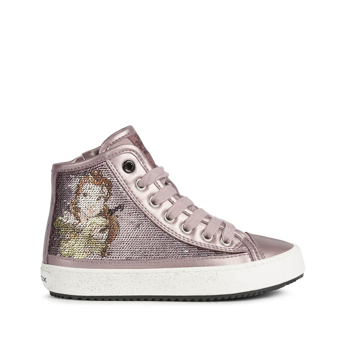 Geox High-Top-Sneakers Kalispera, Reissverschluss ROSA;SILBERFARBEN