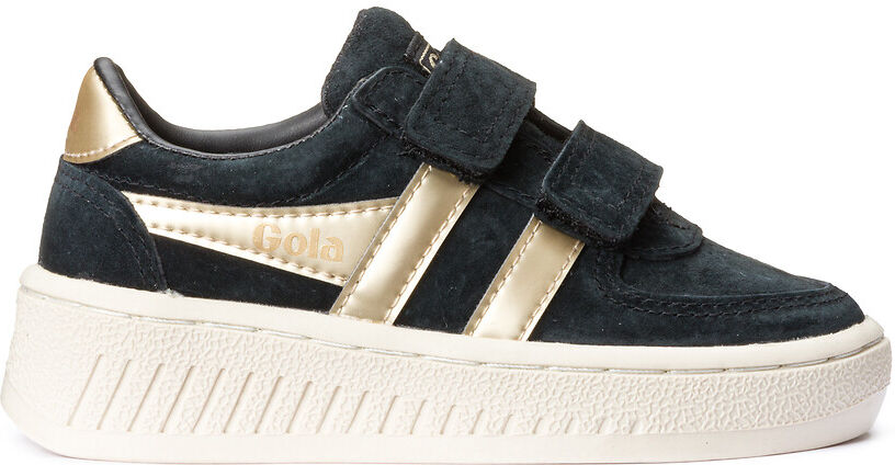 GOLA Ledersneakers Grandslam Pearl Strap, Klettverschluss SCHWARZ