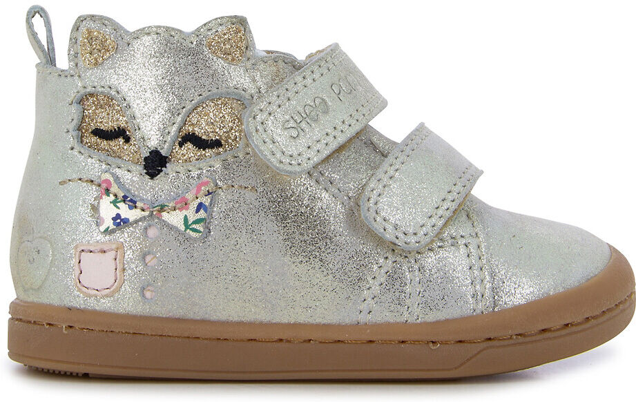 SHOO POM Sneakers Kikki Foxy Scratch aus Leder SILBERFARBEN