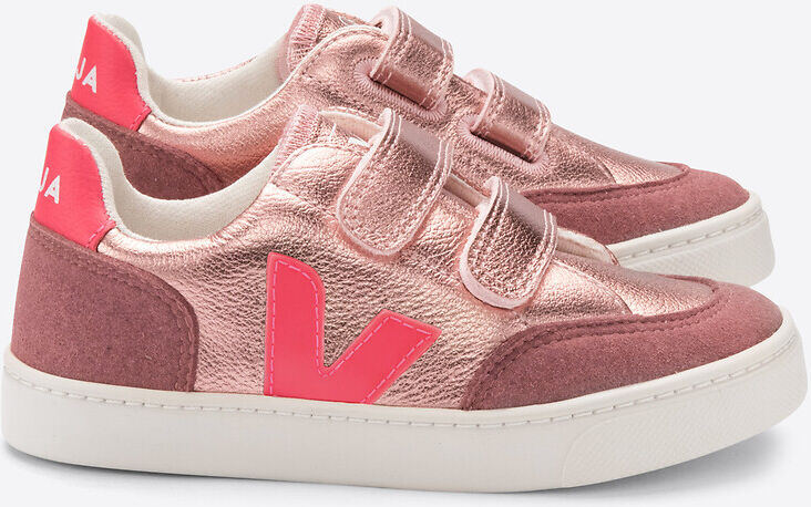 VEJA Sneakers V-12 mit Klettverschluss, Leder ROSA