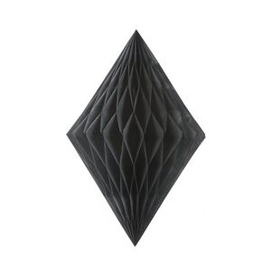 Diamant Papierdeko schwarz 33,5 cm