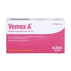 Vomex A Kinder-Zäpfchen 40 mg Verdauung