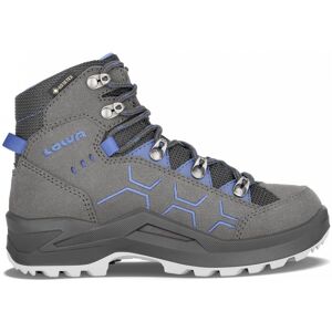 Lowa Kody Evo Gtx®® Mid Junior 36-40 Grau, Kinder Gore-Tex® Wander- & Trekkingstiefel, Größe EU 37 - Farbe Anthrazit - Blau