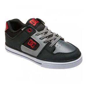 DC Shoes PURE ELASTIC - Sneaker - Jungen - black/grey/red