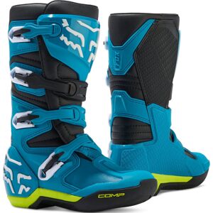 FOX Comp 2023 Jugend Motocross Stiefel - Schwarz Blau - 41 - unisex