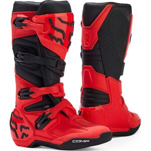 FOX Comp 2023 Jugend Motocross Stiefel - Schwarz Rot - 39 40 - unisex