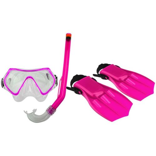 Waimea Junior-Tauchset mit Maske/Schnorchel/Schwimmflossen 34-38 Rosa/Schwarz 88DS – Rosa