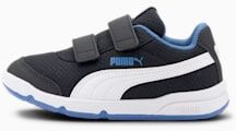 Puma Stepfleex 2 Mesh VE V Kids Sneaker Schuhe Für Kinder   Mit Aucun   Weiß/Blau/Schwarz   Größe: 32.5