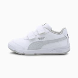 Puma Stepfleex 2 SL VE Glitz Kids Mädchen Sneaker Schuhe   Mit Aucun   Silber/Grau/Weiß   Größe: 35