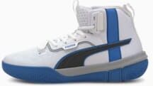 Puma Legacy MM Youth Basketballschuhe Für Kinder   Mit Aucun   Weiß/Blau   Größe: 37