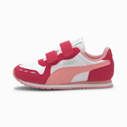 Puma Cabana Racer SL V PS Baby Sneaker Schuhe Für Kinder   Mit Aucun   Weiß/Rosa   Größe: 27.5