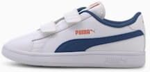 Puma Smash v2 Leder Kinder Sneaker Schuhe   Mit Aucun   Weiß   Größe: 29