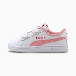 Puma Smash v2 Kinder Sneaker Schuhe   Mit Aucun   Weiß/Rosa   Größe: 20