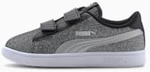 Puma Smash v2 Glitz Glam Kids Mädchen Sneaker Schuhe   Mit Aucun   Schwarz/Silber   Größe: 27.5