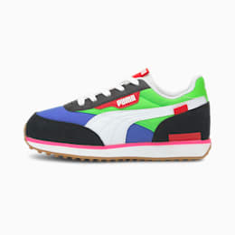 Puma Future Rider Play On Kids Sneaker Schuhe Für Kinder   Mit Aucun   Blau/Grün   Größe: 31.5