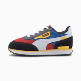 Puma Future Rider Play On Kids Sneaker Schuhe Für Kinder   Mit Aucun   Rot/Blau   Größe: 33