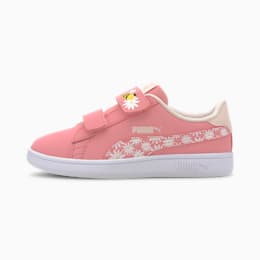 Puma Smash v2 Bees V Kids Sneaker Schuhe Für Kinder   Mit Aucun   Gelb/Rosa   Größe: 34.5