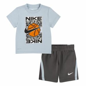 Sportstøj til Børn Nike Df Icon Grå Multifarvet 2 Dele - 24 måneder