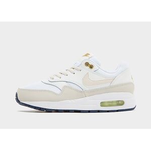 Nike Air Max 1 Junior, White/Bronzine/Barely Volt/Light Orewood Brown