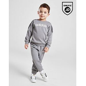 adidas Linear Crew Tracksuit Småbørn, Grey