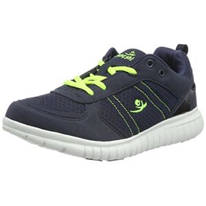 Chung Shi Unisex Kids Duxfree Nassau Kids Sportschuhe mit Klettverschluss, Navy/Lime, 24/25 EU