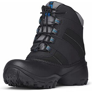 Columbia Rope Tow 3 Waterproof wasserdichte Winterstiefel für Kinder, Schwarz (Black x Dark Compass), 32 EU