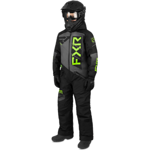 FXR Heldragt  Helium Junior, Sort/Char/Lime  4XL