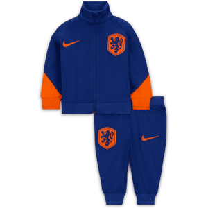 Maskinstrikket Holland Strike Nike Dri-FIT-fodboldtracksuit til babyer/småbørn - blå blå 3-6M