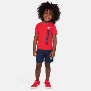Nike Sportswear-shortssæt i french terry til småbørn - blå blå 2T