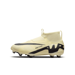 Nike Jr. Mercurial Superfly 9 Pro-fodboldstøvler (high-top) til græs til mindre/større børn - gul gul 34
