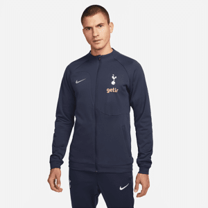 Maskinstrikket Tottenham Hotspur Academy Pro Nike-fodboldjakke med lynlås til mænd - blå blå XL