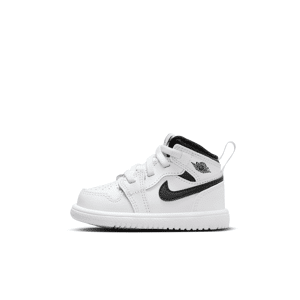 Jordan 1 Mid Alt-sko til babyer/småbørn - hvid hvid 27