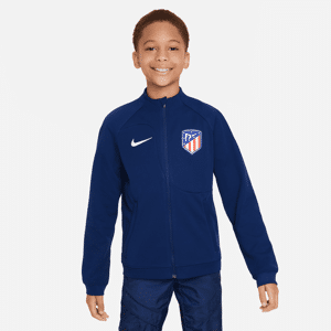 Nike Maskinstrikket Atlético Madrid Academy Pro-fodboldjakke til større børn - blå blå L
