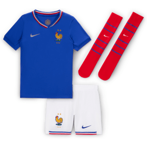 FFF 2024 Stadium Home Nike Football Replica-sæt i tre dele til mindre børn - blå blå XL