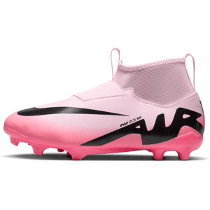 Nike Jr. Mercurial Superfly 9 Academy High Top-fodboldstøvler til flere typer underlag til mindre/større børn - Pink Pink 35