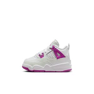 Jordan 4 Retro-sko til babyer/småbørn - hvid hvid 27